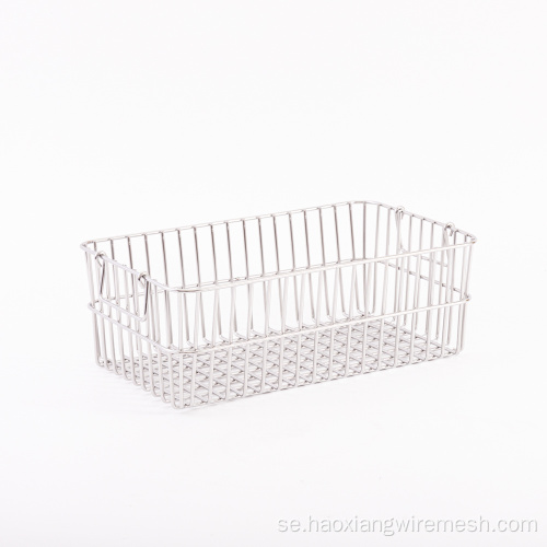 Rektangel SS304 Wire Mesh Storage Basket